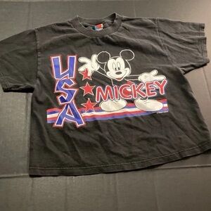 Disney Black Mickey Mouse USA T-Shirt